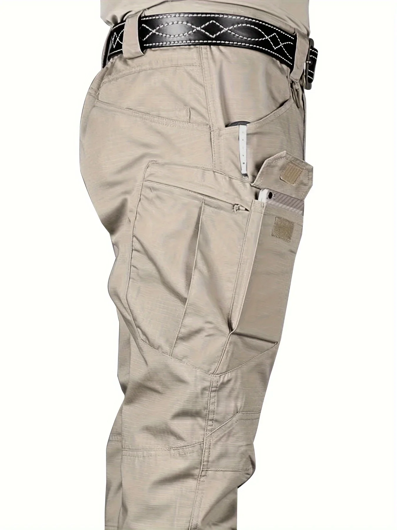Pantalones tácticos multifuncionales para exteriores para hombre, pantalones deportivos para adiestramiento al aire libre con múltiples bolsillos, pantalones deportivos para senderismo, repelentes al agua, resistentes al desgaste - imagen 5