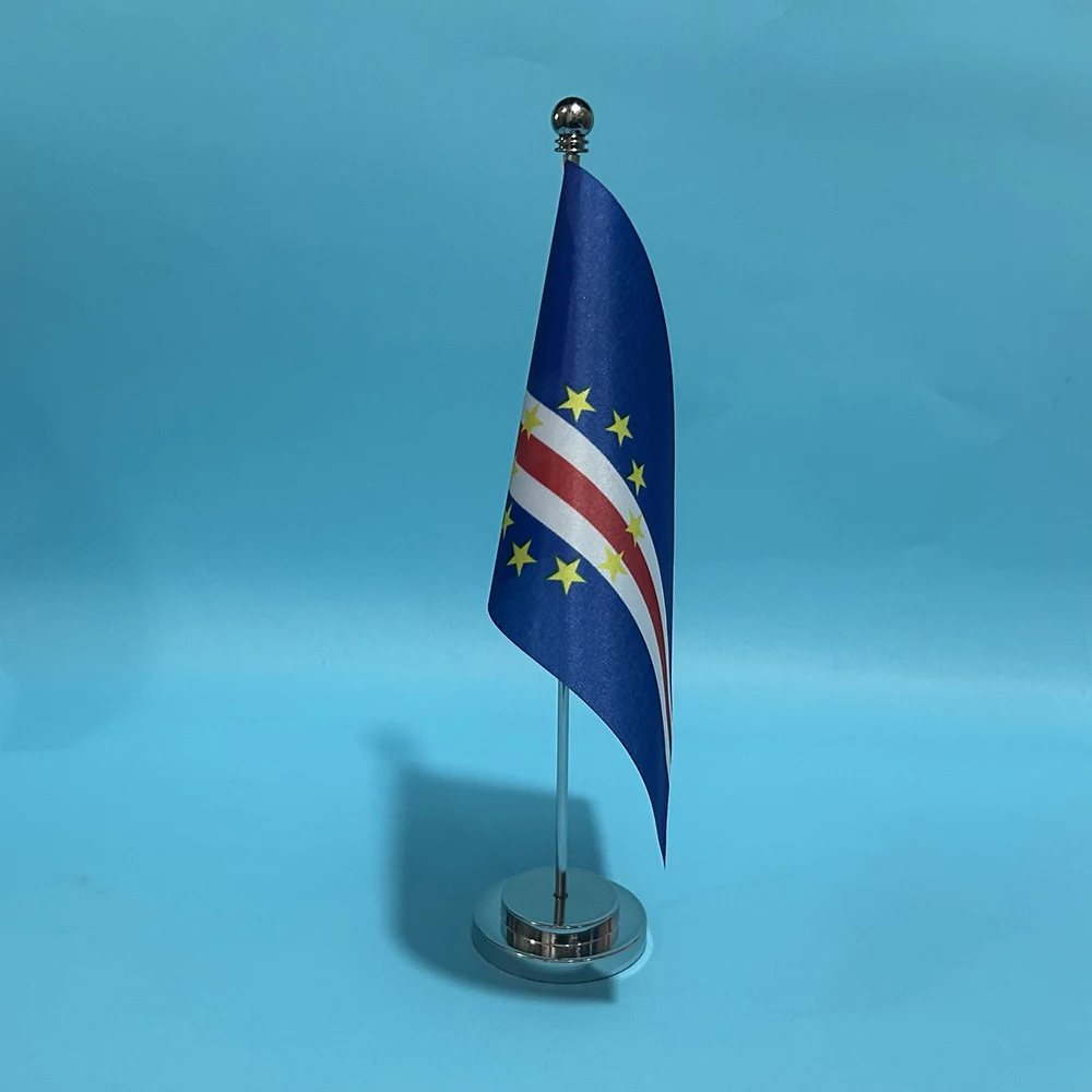 BANDERA DE SKY, bandera de escritorio de oficina de capa, bandera Verde, 14x21cm, capa de poliéster, cartel nacional Verde, adornos de escritorio, banderas, decoración de mesa - imagen 4