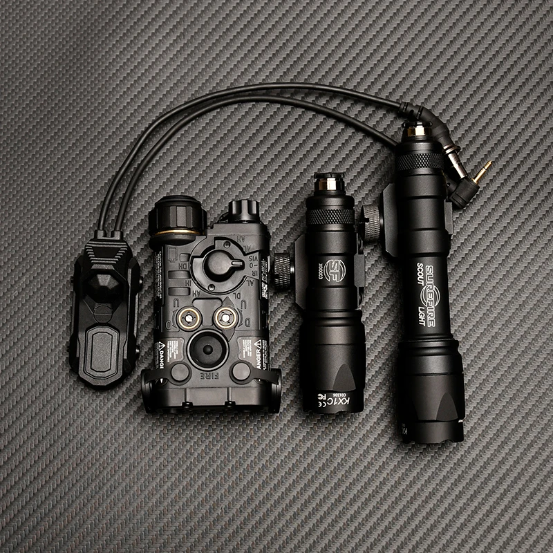 Airsoft L3 NGAL verde/IR mira láser Surefir M300 M600 linterna LED AXON interruptor trasero de Control Dual con caja de almacenamiento traje - imagen 3