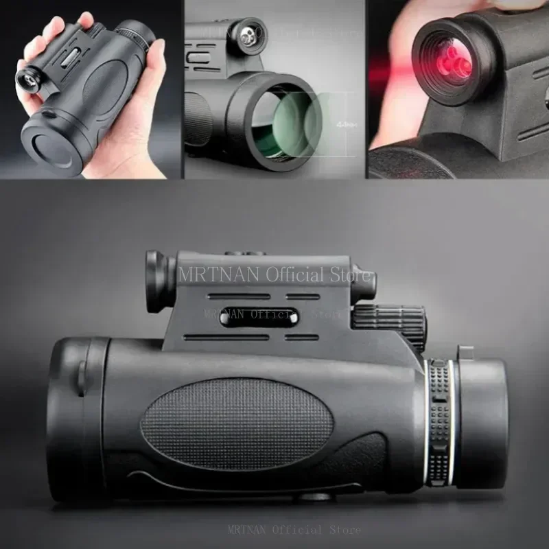 Binoculares potentes portátiles con Zoom HD Bak4, telescopio profesional de largo alcance, Monocular, caza y Camping, 12x50 - imagen 4