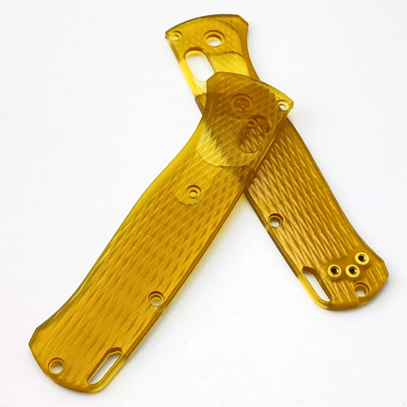 1 par de cuchillos plegables con mango de agarre, básculas para Bugout 535 genuinos de Benchmade, accesorios de bricolaje - imagen 3