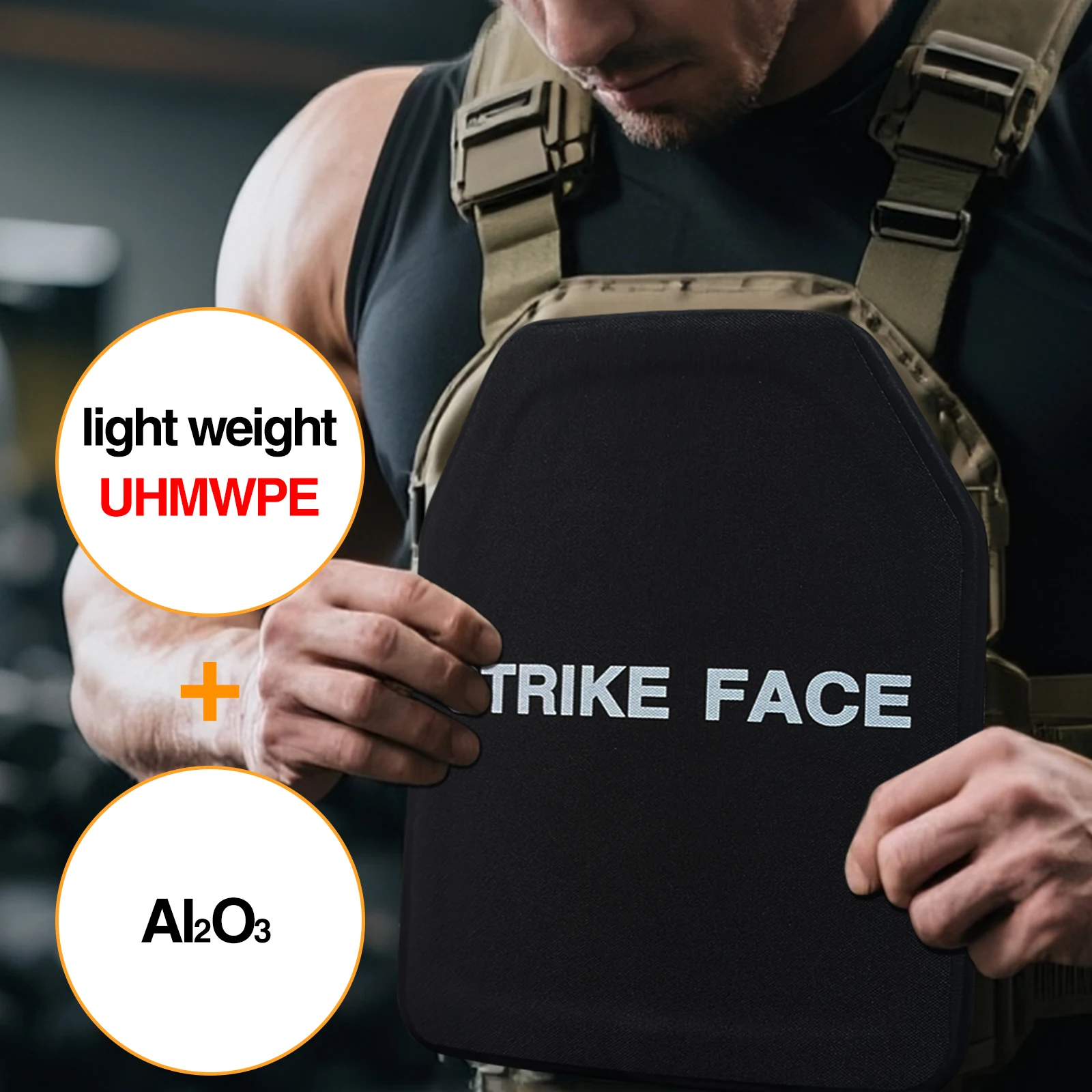 UNIONTAC Cerámica de óxido de aluminio con UHMWPE NIJ III++ AK47, SS109 y M80 0101.06 Placa curva única a prueba de balas - imagen 5