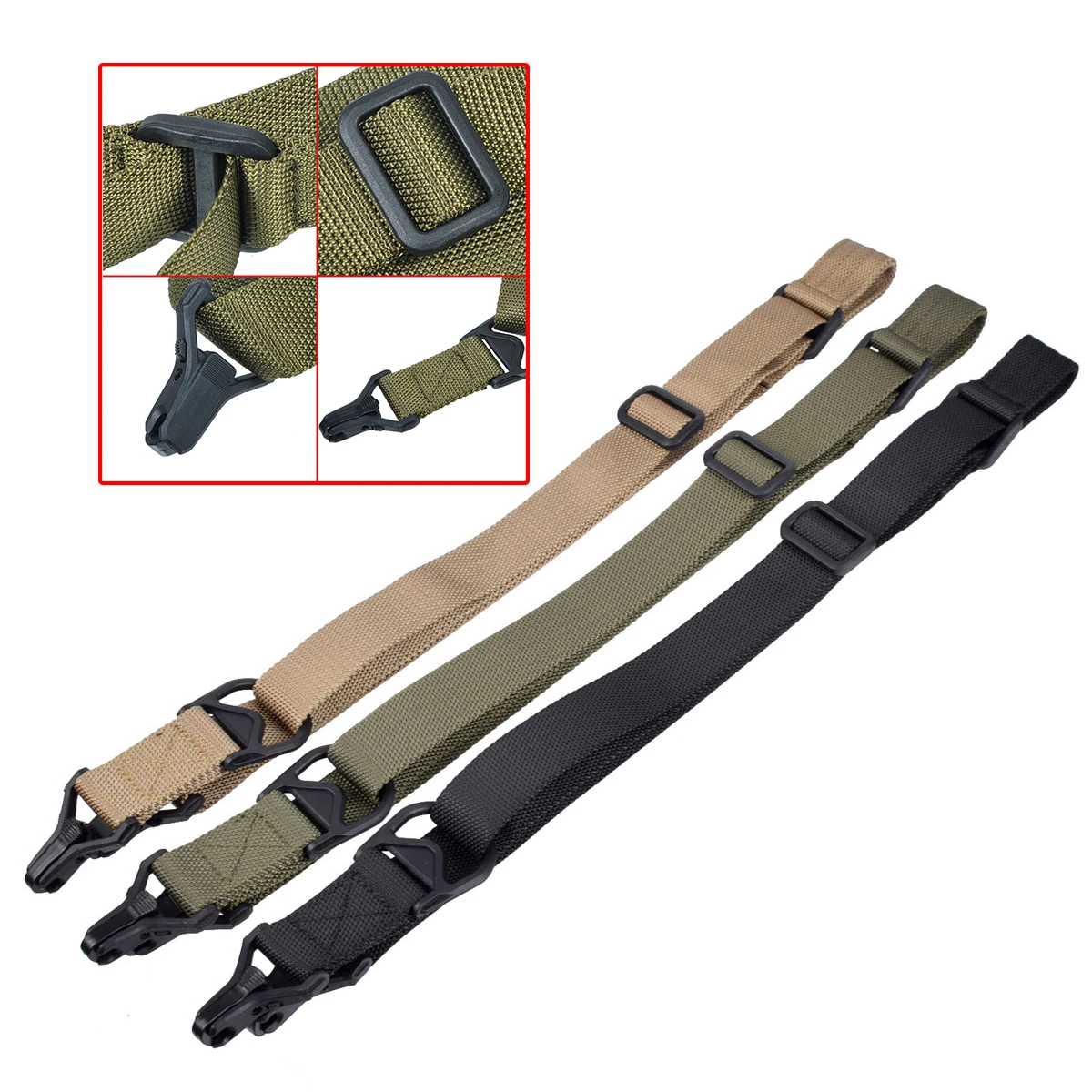 Eslinga multimisión MS3 para pistola, Correa Universal para Rifle AR AK, Honda QD táctica ajustable, cuerda de cinturón para pistola Airsoft - imagen 2