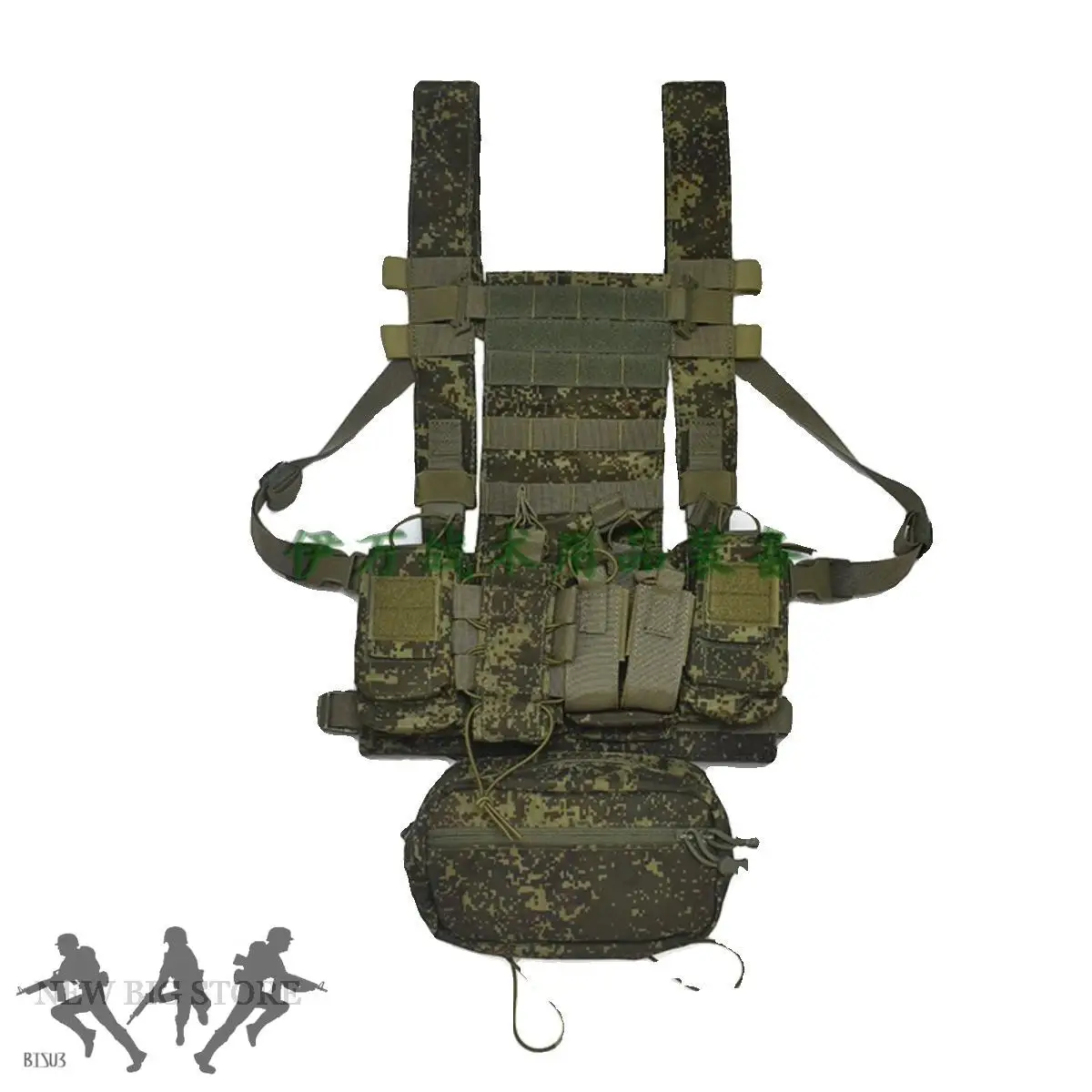 Táctico desmontable pequeño hombre verde EMR camuflaje bala colgar ligero D3 táctico pecho colgar equipo de paintball - imagen 5