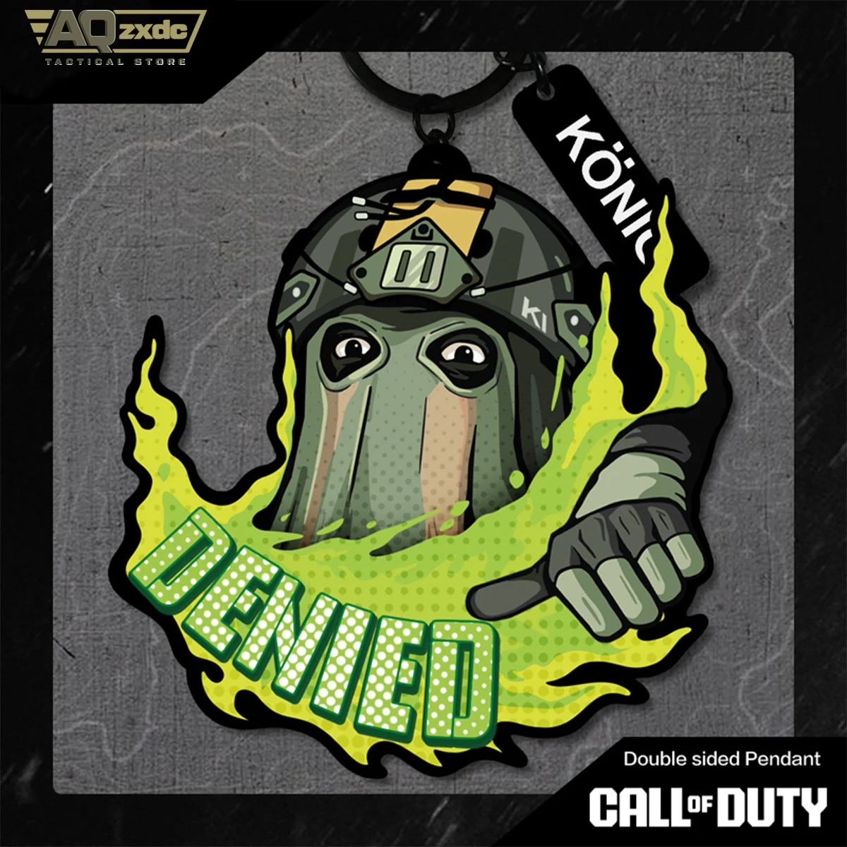 AQzxdc Cod 16 Konig llavero Call of Duty COD20 Konig refundido a solicitar etiqueta llavero colgante periférico universal - imagen 5