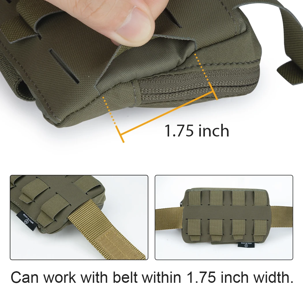 TOPTACPRO bolsa táctica de administrador MOLLE EDC bolsa de utilidad bolsa de cintura multifunción bolsa de cinturón de camuflaje 8510 - imagen 5