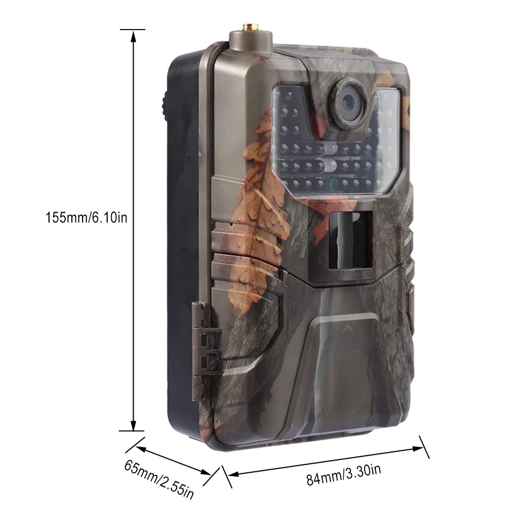 Cámara de rastreo para caza al aire libre, 2G, SMS, MMS, SMTP, Email, celular, 4K, HD, 20MP, 1080P, vida silvestre, trampas fotográficas impermeables, cámara de juego - imagen 4