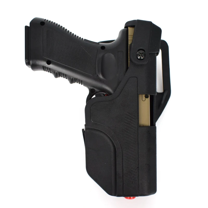 Funda táctica de caza para mano derecha Glock 17, 19, 22, 23, cinturón para pistola Airsoft - imagen 2