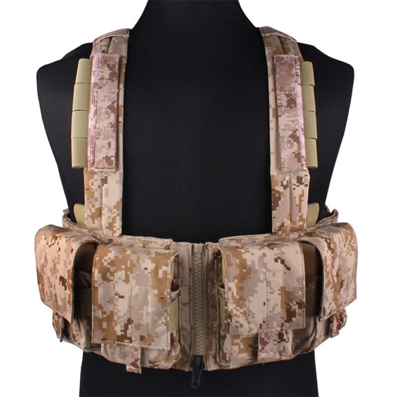 EMERSONGEAR 7,62 aparejo de pecho táctico con bolsa Mag para portador de placa Airsoft Trekking entrenamiento combate equipo caza - imagen 3