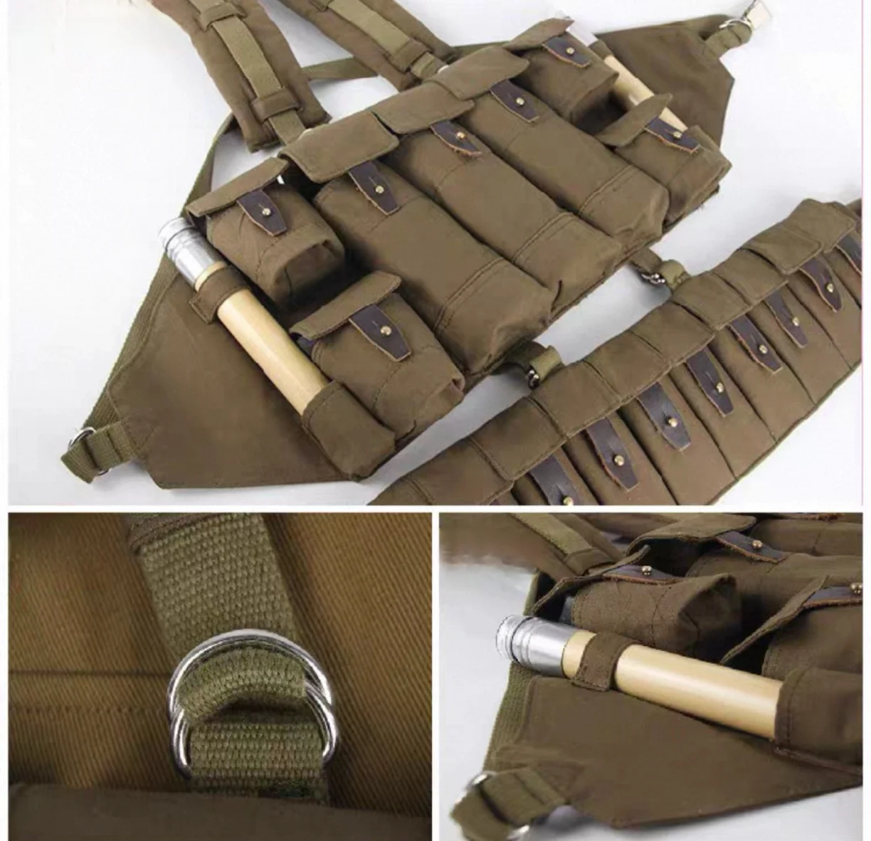 Chaleco táctico ruso para exteriores R22, equipo portátil 56 montado en Chat - imagen 3