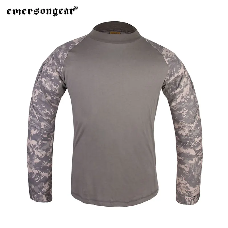 Emersongear-camisetas de combate táctico para hombre, camisa de caza, deportes al aire libre, Airsoft, tiro, Camoflage ACU - imagen 2