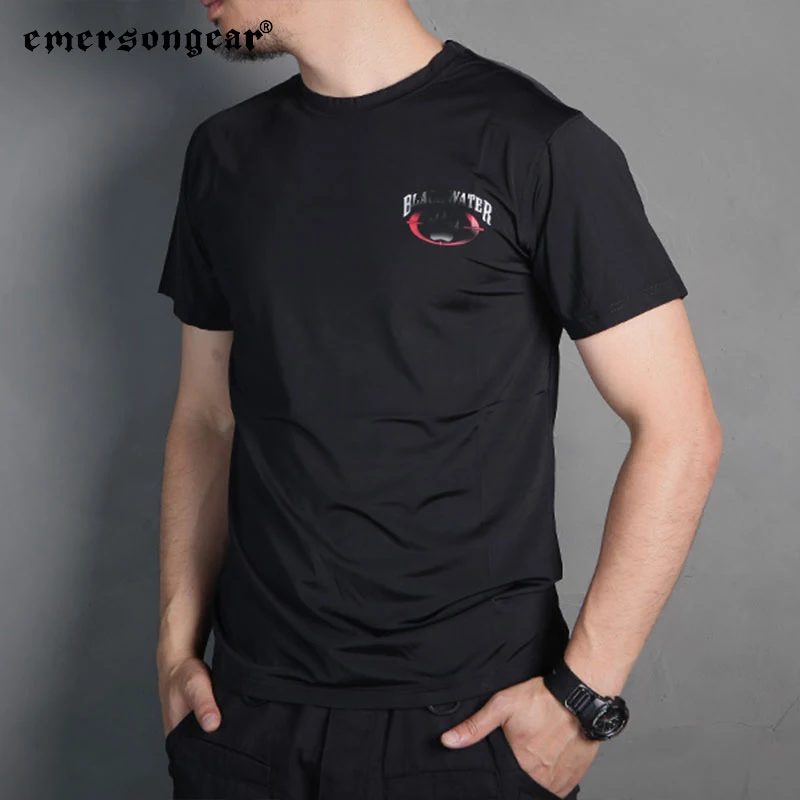 Emersongear-Camiseta táctica absorbente de sudor, camiseta absorbente tipo C, pantalones cortos de manga, pesca, Camping, ciclismo, deporte de senderismo - imagen 5