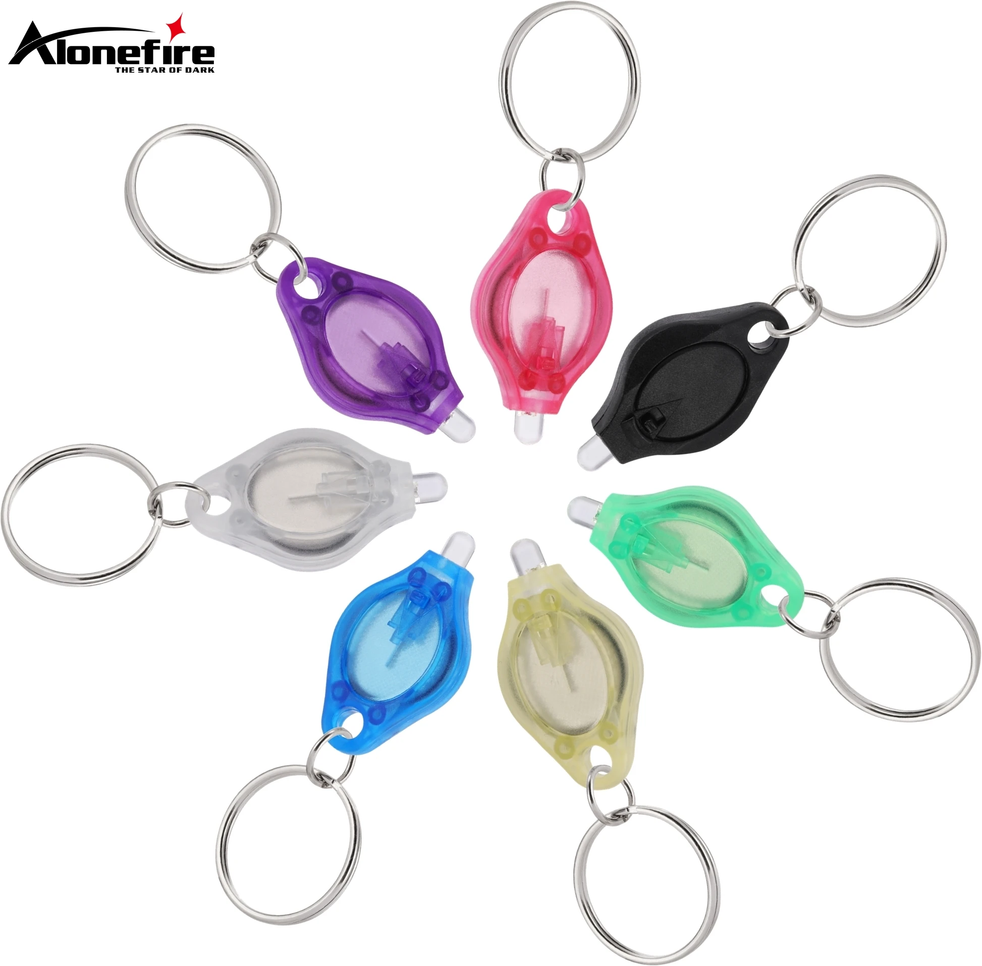 Mini llavero con luz Led multicolor, luz blanca Popular, mochila escolar para niños, mochila, escaleras, lámpara de iluminación de emergencia, linterna - imagen 2