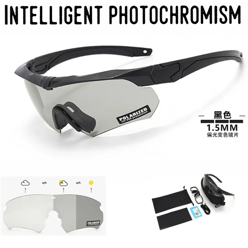Gafas tácticas gafas CS para exteriores gafas de sol polarizadas gafas de montar a prueba de explosiones y a prueba de viento