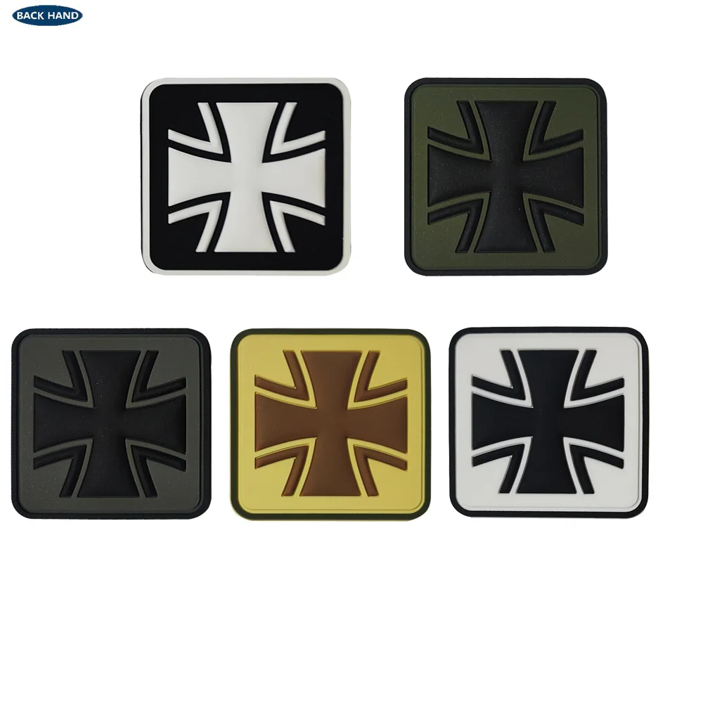 Parche cruzado de PVC, insignia de brazo personalizada, nombre, mochila y parches de ropa, ejercicio al aire libre - imagen 2