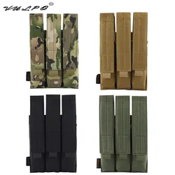VULPO Triple Mag Pouch MOLLE – Bolsa táctica modular Airsoft/Caza