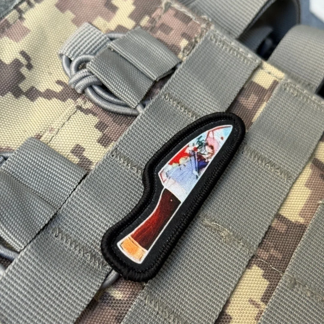 Parche con insignia de moral divertida de Chica de Anime "Yuno Gasai", parches de gancho y bucle con estampado táctico militar, pegatina con apliques personalizados para mochila - imagen 5