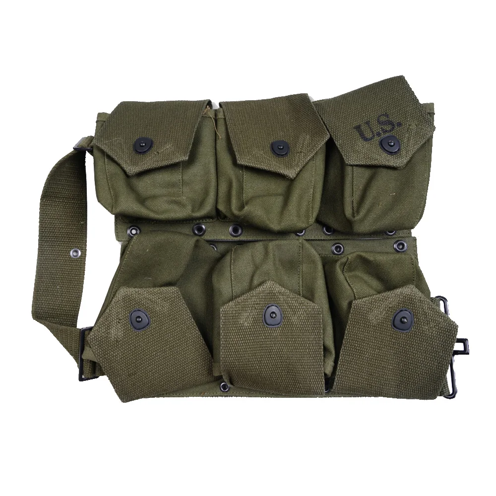 Bolsa de herramientas de réplica del ejército de EE. UU. de la Segunda Guerra Mundial, bolsa para 6 celdas, bolsa táctica B.A.R.Pocket Molle, bolsa dura para hombres - imagen 3
