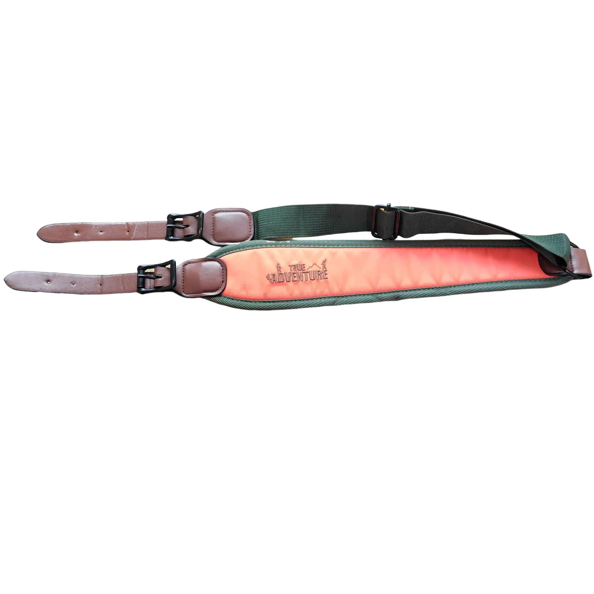 Correas tácticas ajustables de cuero para transporte de pistola, correas para los hombros, cinturón con hebilla de Metal de 102-123cm para accesorios de Rifle de tiro de caza - imagen 5