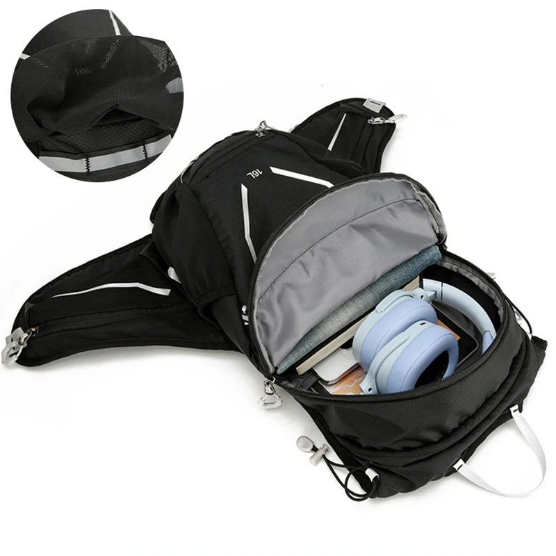 Bolsa de agua para hidratación para deportes al aire libre, mochila ultraligera para vejiga, mochila para ciclismo, correr, montañismo, senderismo, casco para bicicleta - imagen 4