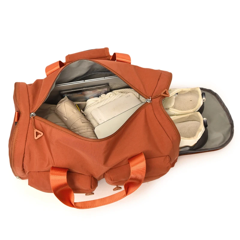 Bolsos deportivos para gimnasio y Fitness, paquete de zapatos plegables, viaje de negocios, entrenamiento universitario, lona, senderismo al aire libre, Camping, bolso cruzado de viaje - imagen 4
