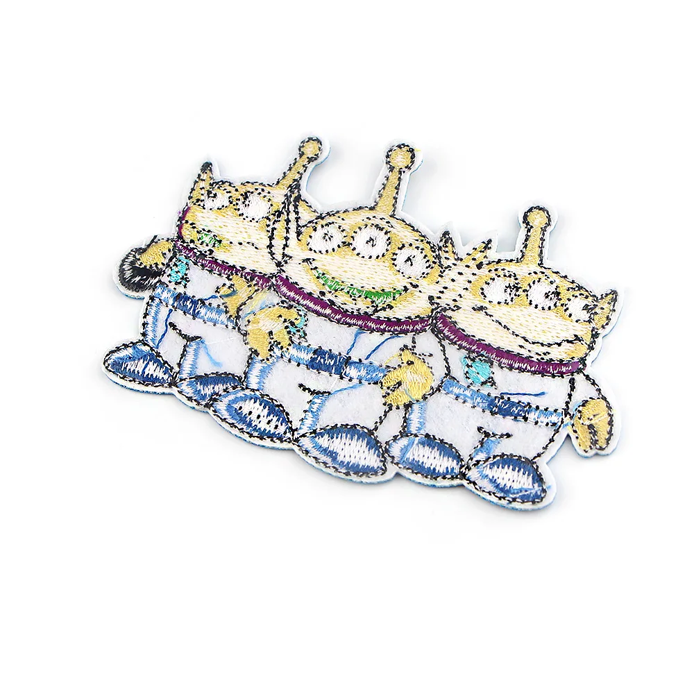 Parche de alienígena bonito, parches bordados de Anime para ropa, parches para planchar DIY para ropa, pegatinas de parche de dibujos animados - imagen 3