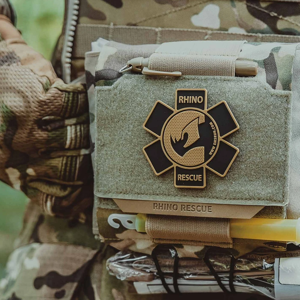 RHINO RESCUE-bolsa médica táctica Molle, bolsa IFAK Horizontal, botiquín de primeros auxilios de liberación rápida para cinturón, chaleco al aire libre - imagen 2