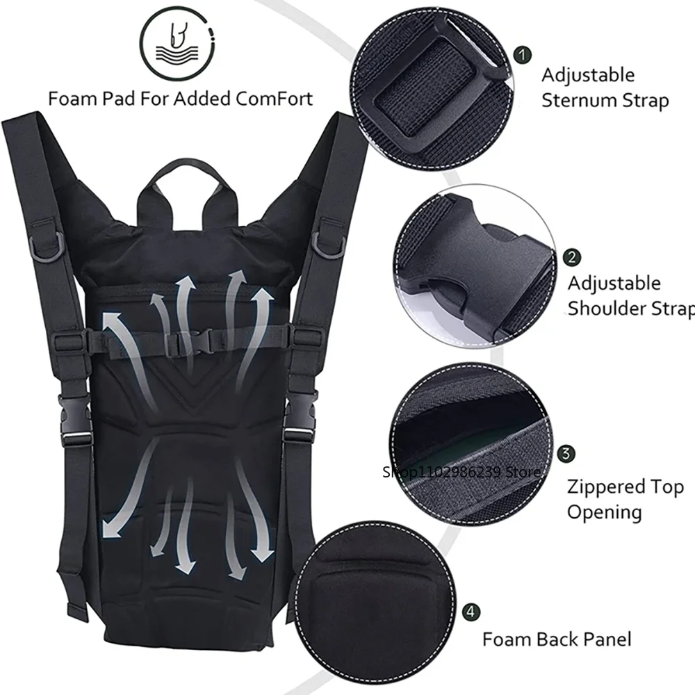 Mochila de hidratación táctica impermeable para agua - imagen 3