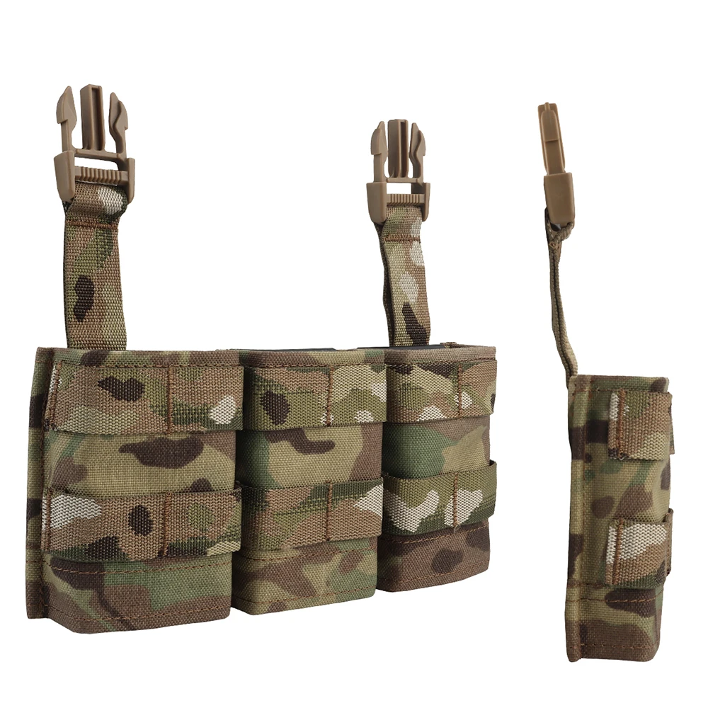 Nuevo chaleco táctico de alta calidad para caza CS FAST 5,56, bolsa Triple Mag (mediano), Panel frontal, hebilla de liberación rápida Triple 5,56, 7,62 - imagen 3