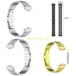 Cinturón correa cómoda acero inoxidable J1HC adecuado para pulsera pulsera pulsera ajustable banda Band 8