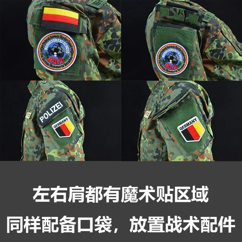 Conjunto de pantalones y chaqueta de traje de campo ACU de uniforme de entrenamiento de jungla alemán Spot - imagen 5