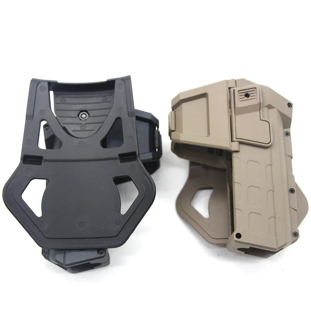 Funda táctica móvil para pistola con cordón de resorte para pistolas GL 17 18 22 26, funda de cintura con linterna o montada con láser - imagen 4