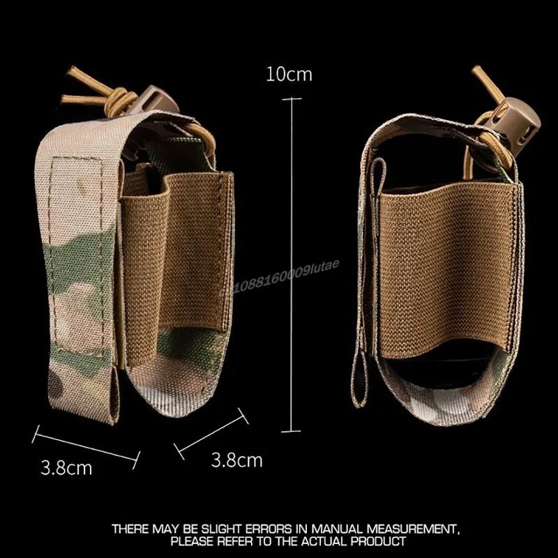 Bolsa de granada WG M67 Rgd-5, bolsa de almacenamiento, portador de placa táctica, equipo Molle Airsoft, Mini soporte de granada de bolsillo fijo elástico - imagen 3