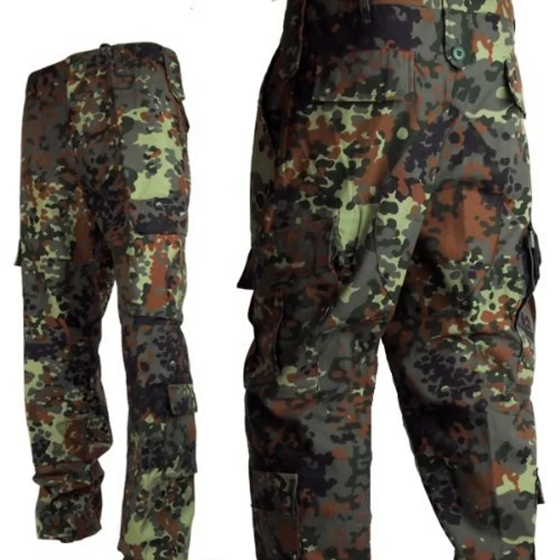 Uniforme BDU de caza táctica Airsoft, conjunto de camisa y pantalones de senderismo, ropa de caza de Paintball al aire libre, Camuflaje - imagen 4