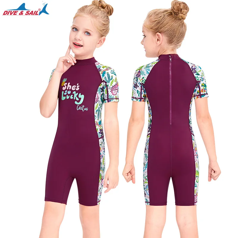 Traje de baño de neopreno para niños y niñas, traje de buceo de manga larga de 1mm, secado rápido, 2023 - imagen 4