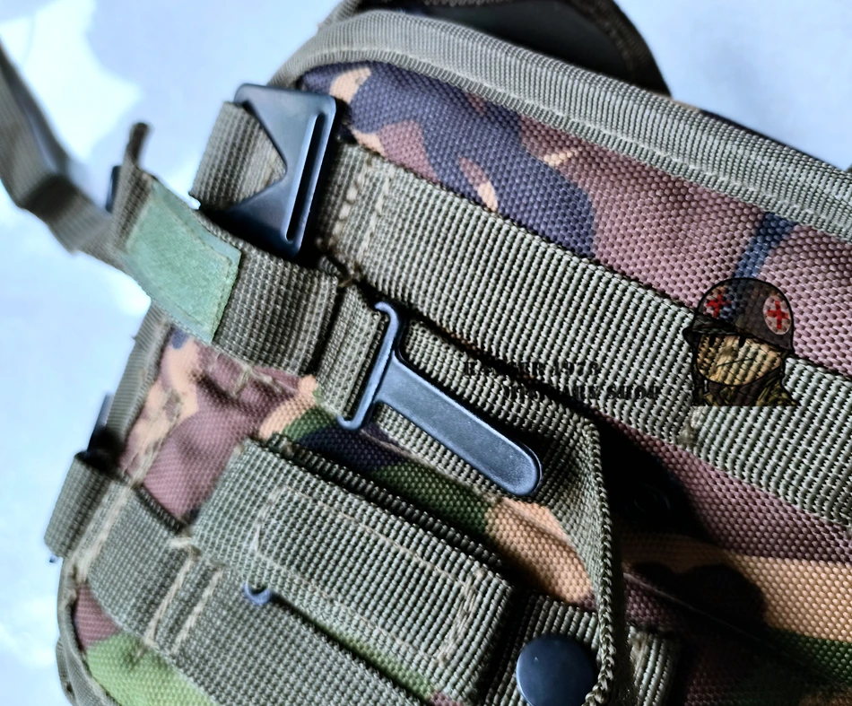 Bolso táctico doble varios, camuflaje DPM, riñonera táctica para exteriores, bolsa para revistas - imagen 3