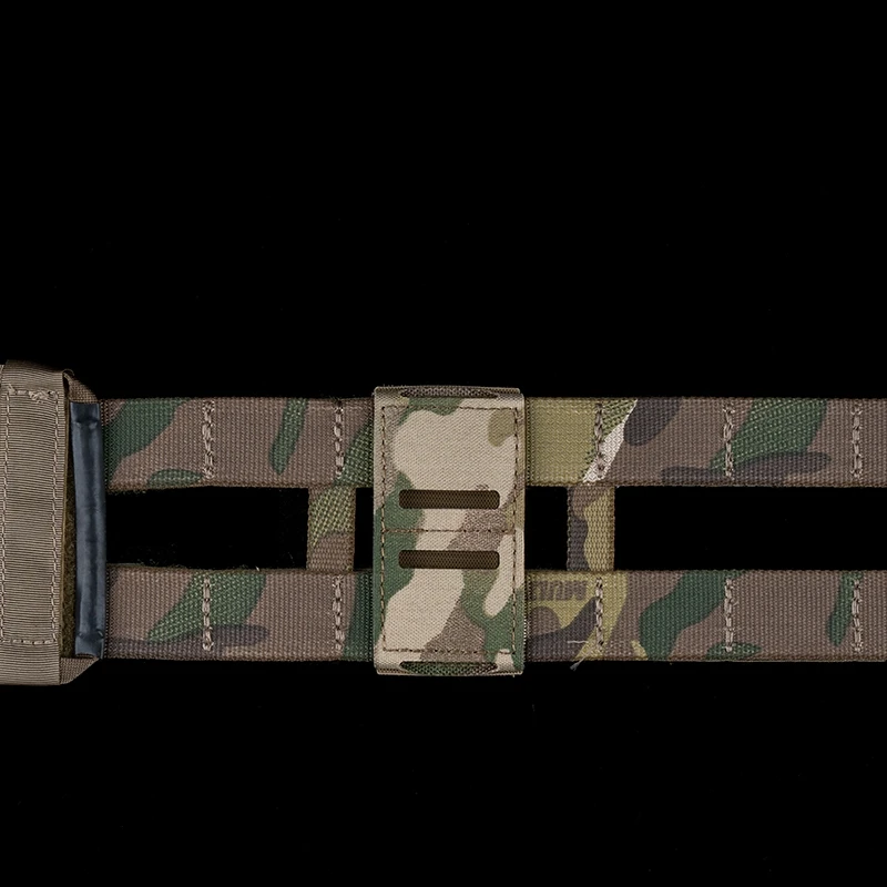 Panel de faja ajustable de una sola fila, Panel de faja de montaje MOLLE con sujetador mágico para cinturón, accesorios de caza