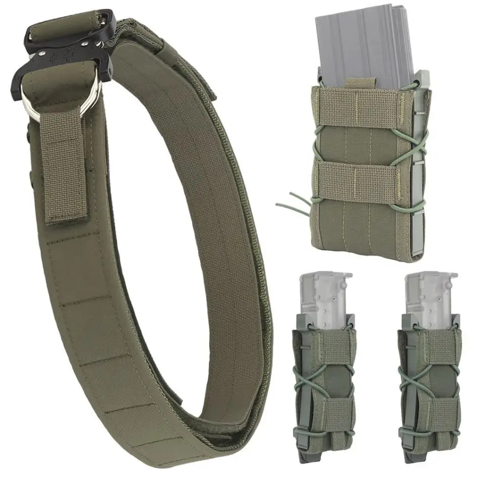 Una correa verde con un clip