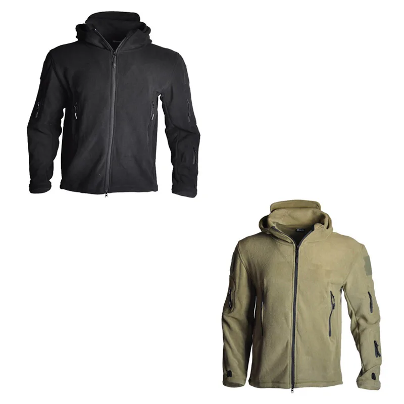 Chaqueta táctica de forro polar para hombre, abrigo térmico militar para caza, senderismo, deporte al aire libre, a prueba de viento, mantiene el calor, novedad - imagen 4