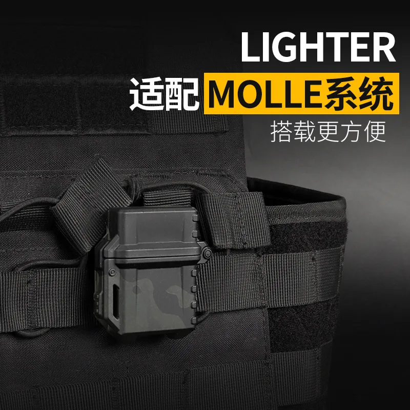 Estuche para encendedor táctico Molle Bionic proceso de laca sólida zippo universal (sin inserto) - imagen 5