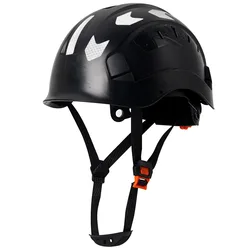 Casco de seguridad ANSI ABS con reflectantes multicolor para obra