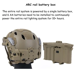 Casco táctico modular ARC Rail SF con luz de señalización