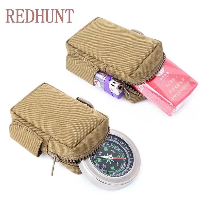 Bolsa táctica portátil Molle EDC, impermeable, cinturón para exteriores, riñonera para acampar, senderismo, accesorios de caza