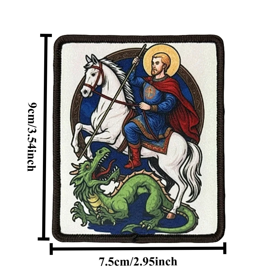 Parche táctico de San Jorge, parches de soldado con gancho y bucle, brazalete, insignia de moral militar, mochila Chevron, pegatinas para chaleco - imagen 2