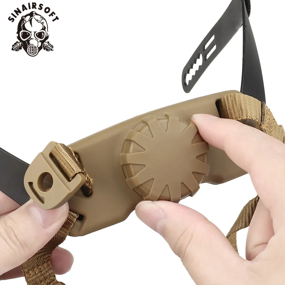 Sistema de suspensión de casco táctico ajustable, correa de bloqueo de cabeza interior para cascos de corte alto FAST SF, accesorios de caza y tiro - imagen 5