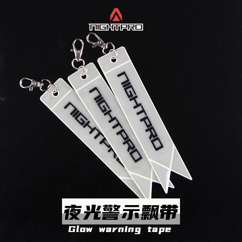 Serpentinas luminosas de advertencia IR, llavero reflectante que brilla en la oscuridad, mochilas colgantes, decoración de ropa, tira de identificación - imagen 4