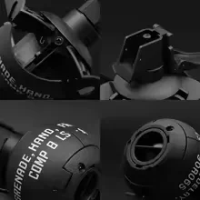 Modelo de Granada F1/3 Uds., juguete táctico de Paintball Airsoft con 1 bolsa de munición, anillo de tracción de impacto divertido, juguetes de Granada para adultos, deportes al aire libre - imagen 2