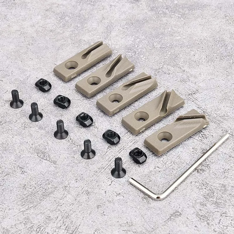 Cubierta de riel táctico m-lok Keymod, sistema de guía de Cable, gestión de cables, protector de manos, 3 uds./set, 5 uds. - imagen 5