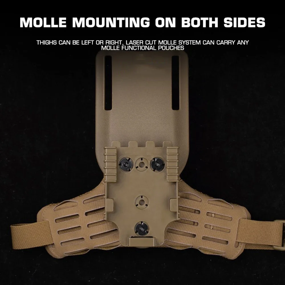 Pata de caída táctica para adaptador de funda Modular de Metal, Kit de sistema QLS, funda Molle para caza Airsoft, accesorios de montaje ARC RTI DUTY - imagen 5