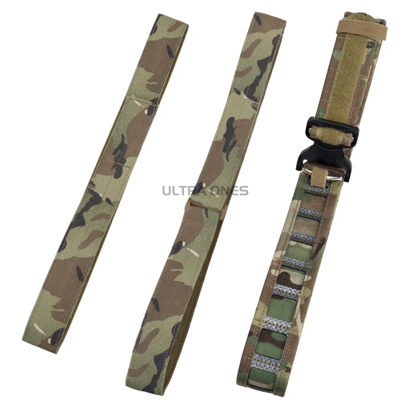 Cinturón táctico de 2 capas con hebilla de Metal de separación rápida, cinturones de batalla CS, equipo ligero MOLLE para caza Airsoft - imagen 2
